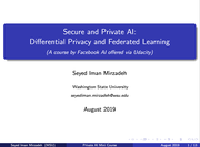 Private AI: Differential Privacy and Federated Learning
